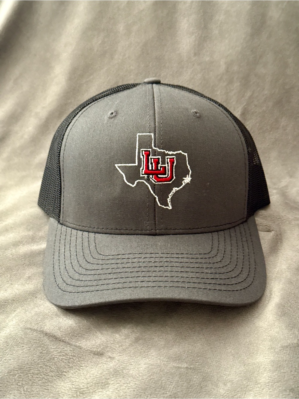Gray Trucker Hat with Texas Logo LU